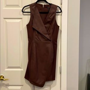 BCBGMaxAzria leather mini dress